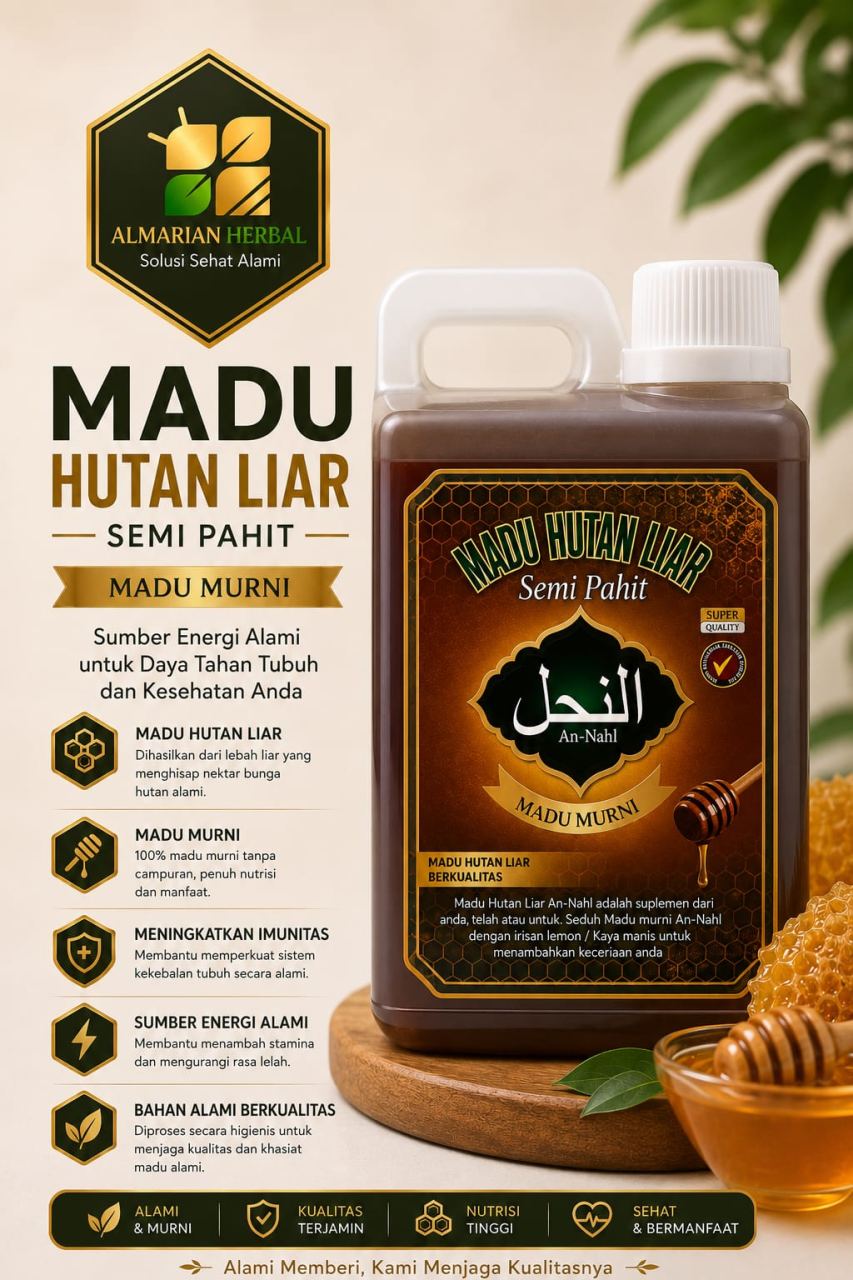 MADU HUTAN LIAR SEMI PAHIT 500 Gr
