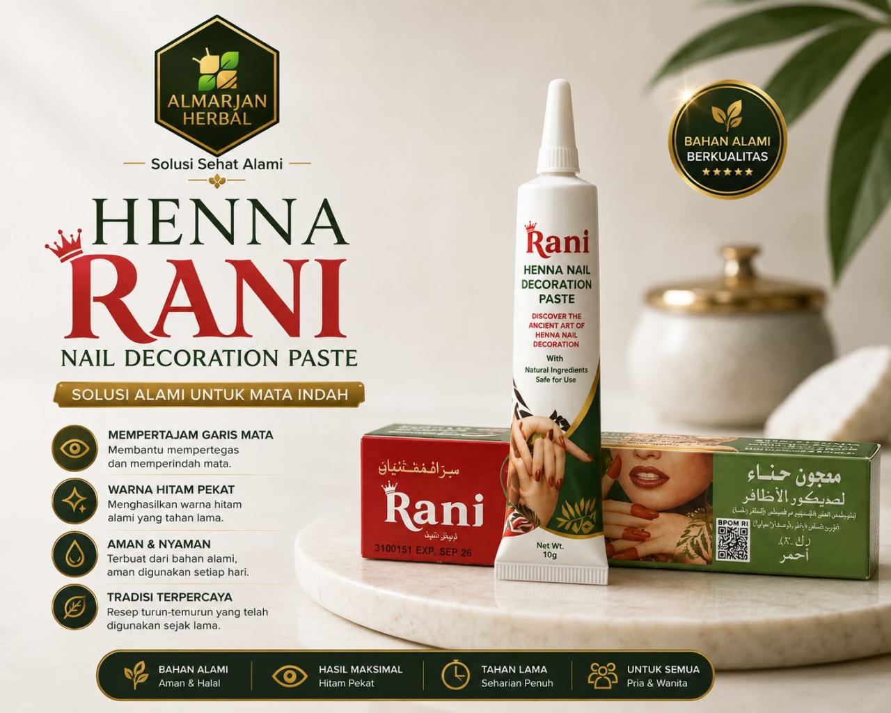 HENNA PASTA RANI ALL WARNA