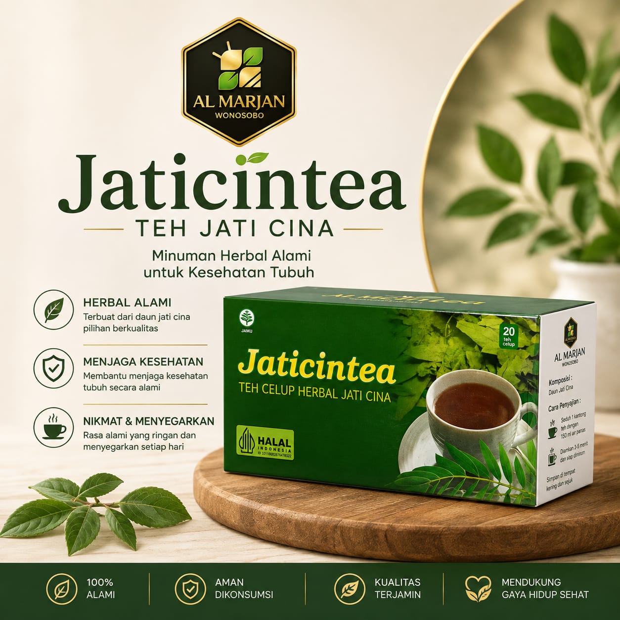 Jual TEH CELUP JATI CINA Asli - Al Marjan