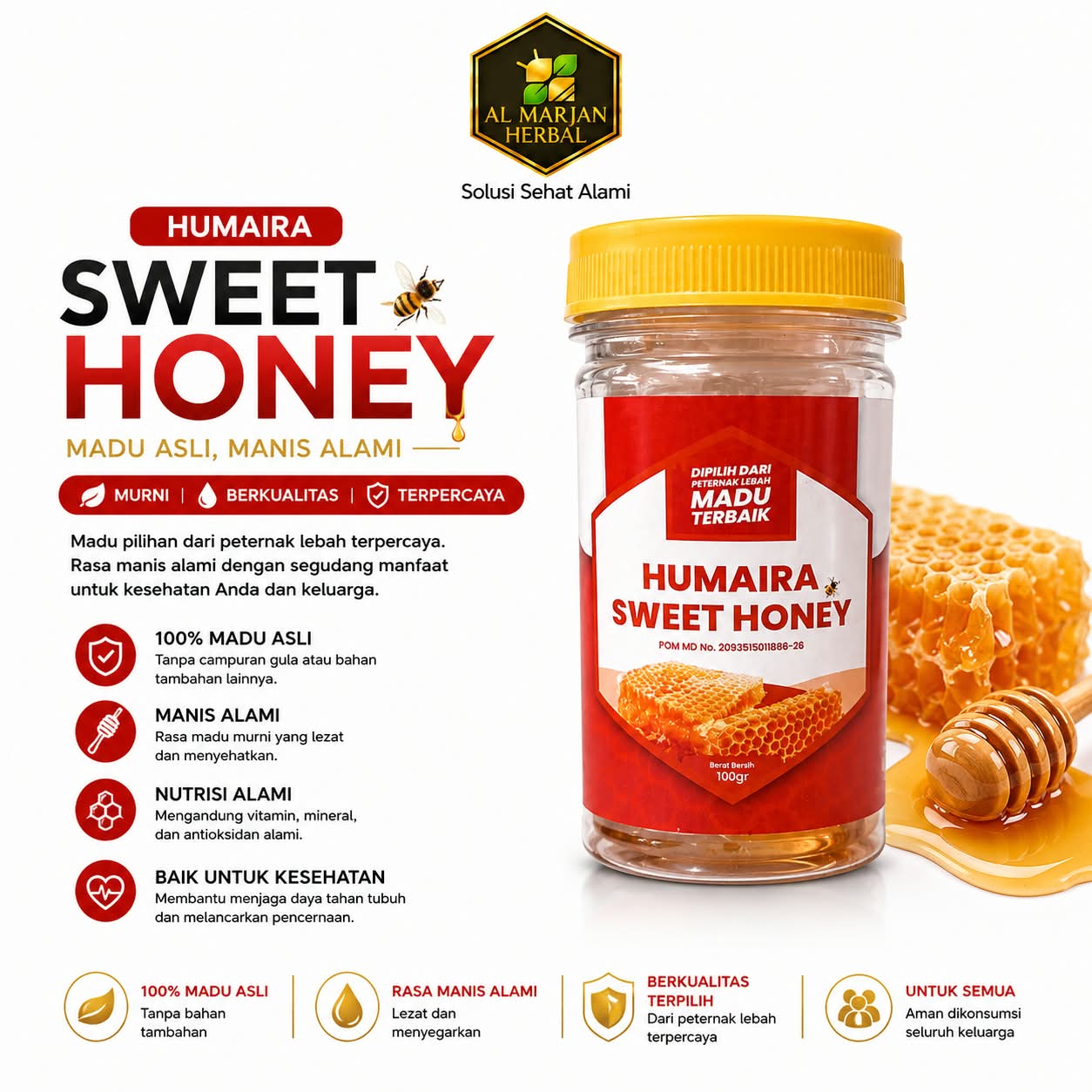 MADU SARANG HUMAIRA 100GR