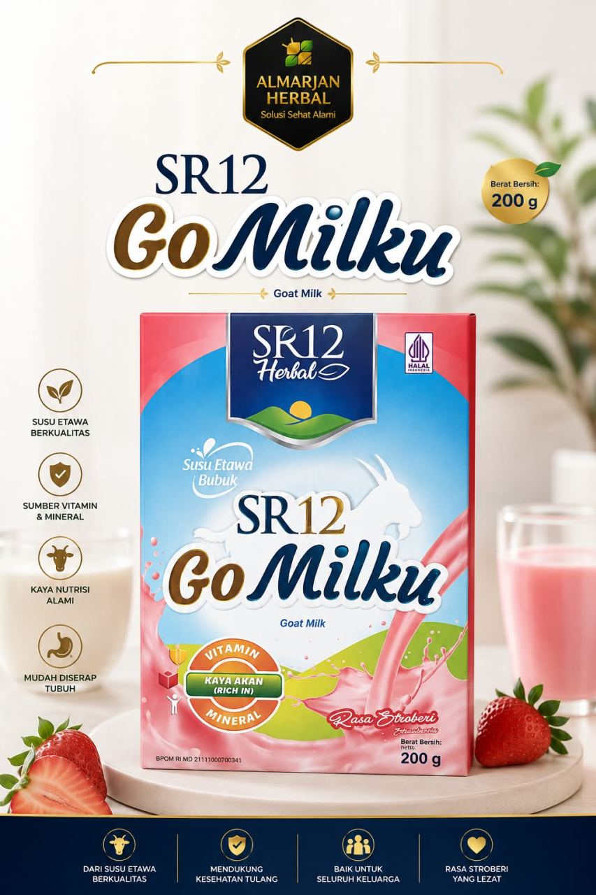 Jual GOMILKU 200GR STROBERI Asli - Al Marjan