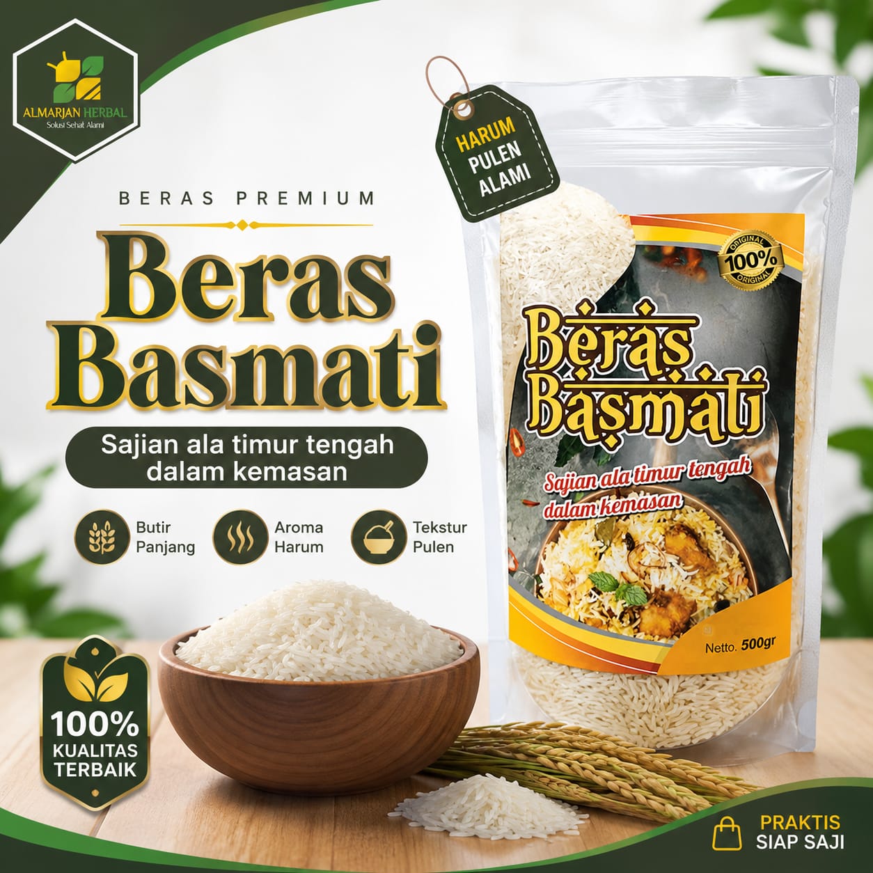 BERAS BASMATI 500 GRAM
