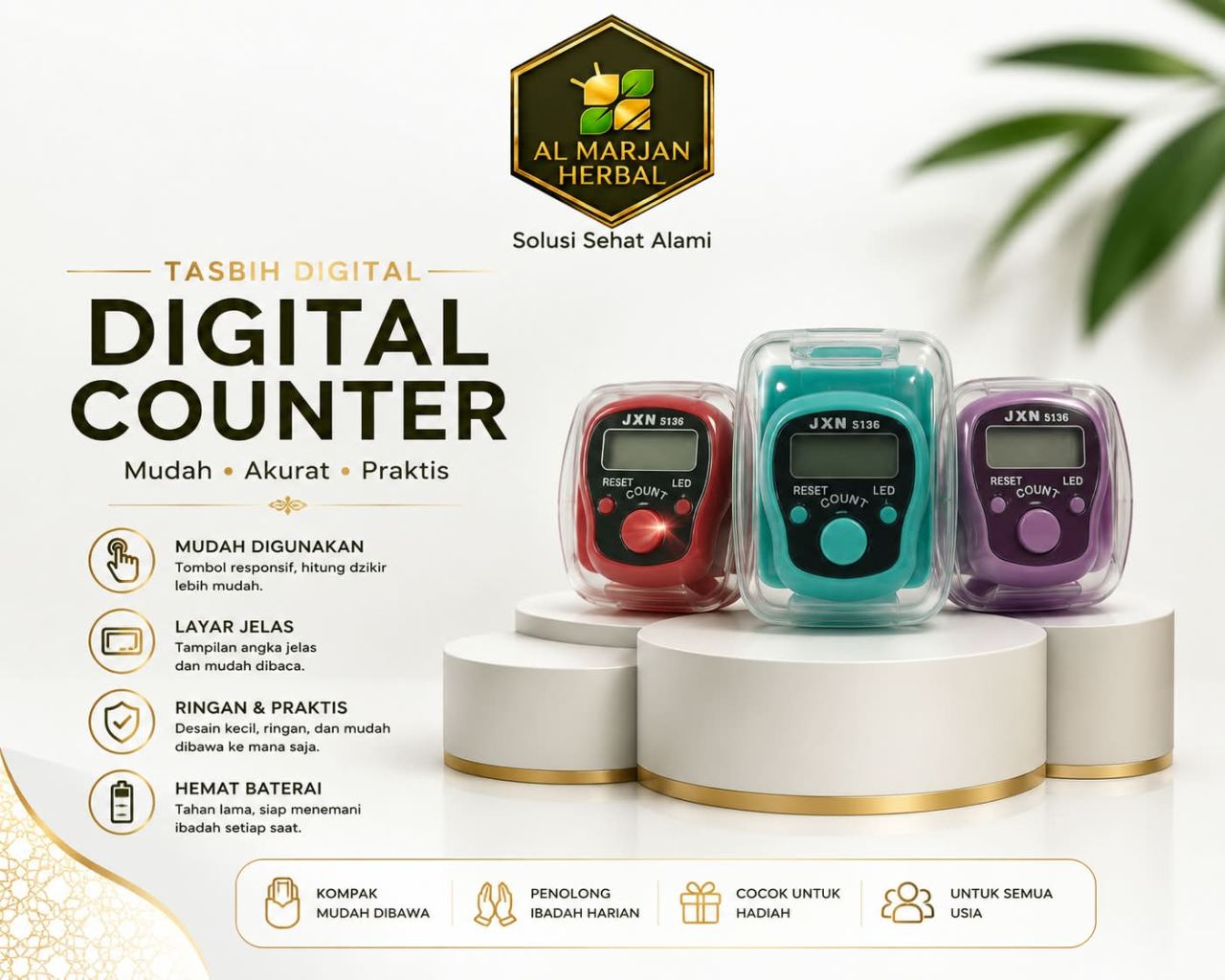 TASBIH DIGITAL LED
