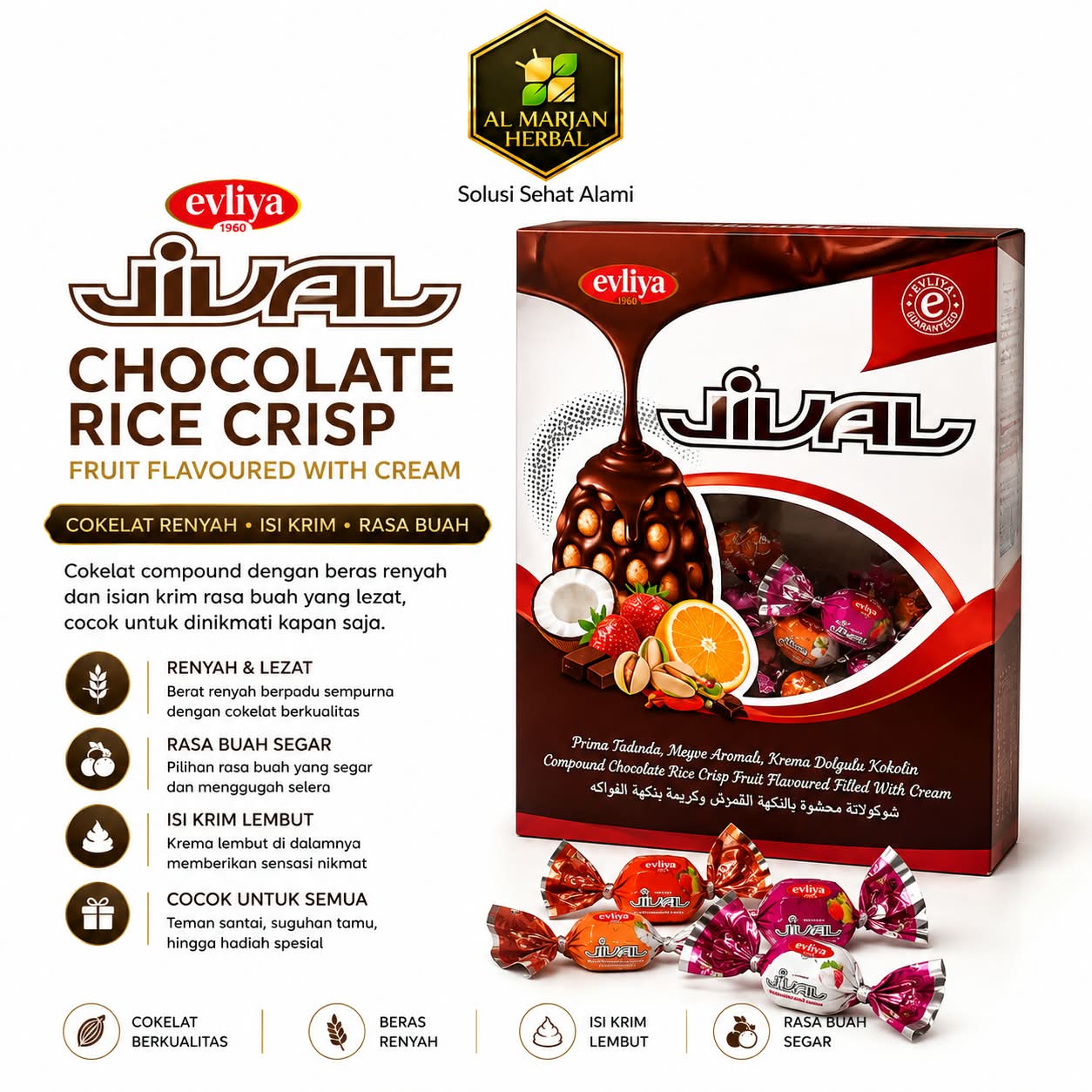 COKELAT JIVAL EVLIYA 1 Box (2KG)