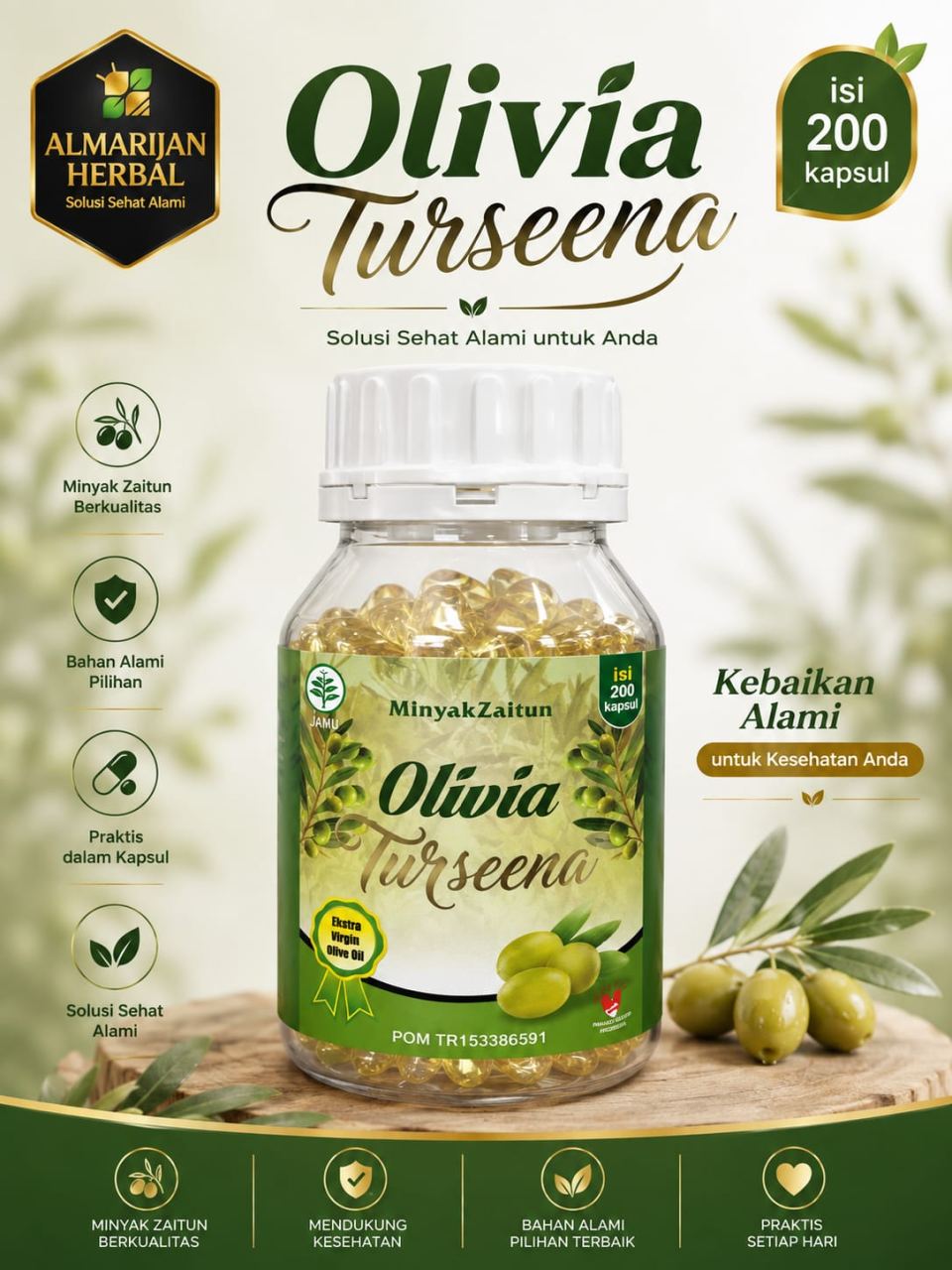ZAITUN OLIVIA TURSENA 200 KPSL