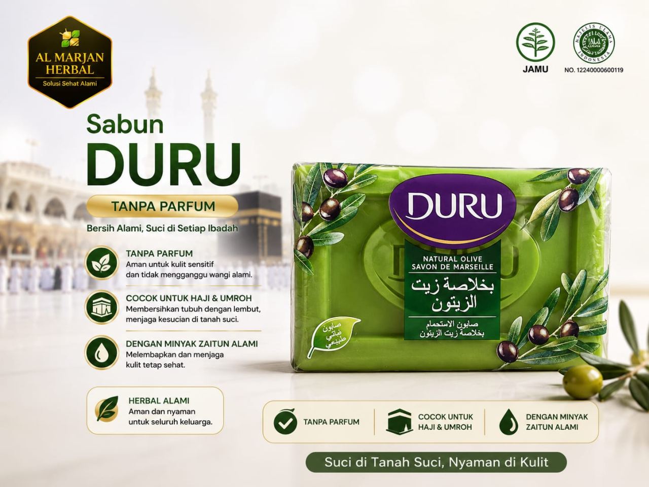 SABUN DURU TANPA PARFUM COCOK UNTUK UMROH