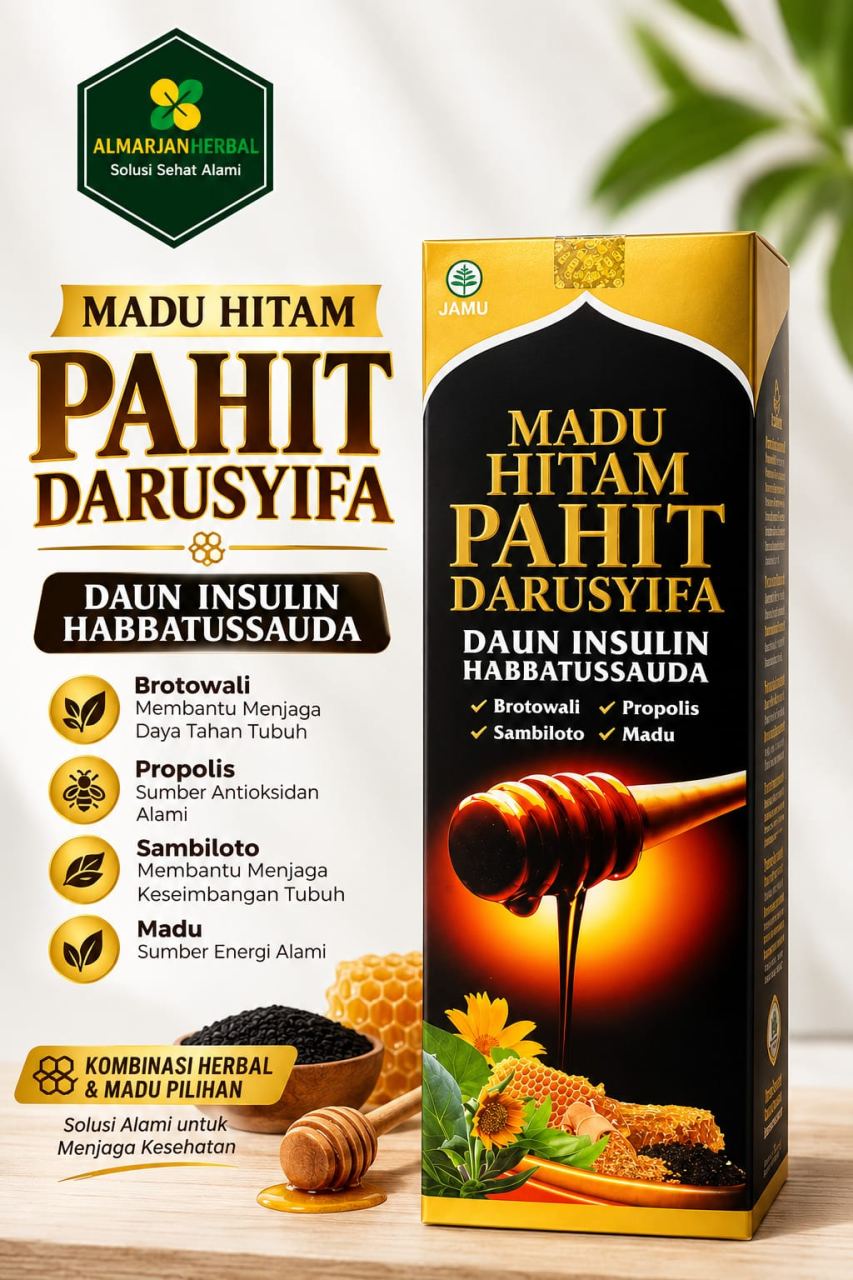 MADU HITAM PAHIT PLUS INSULINE DARUSYIFA 470 GR