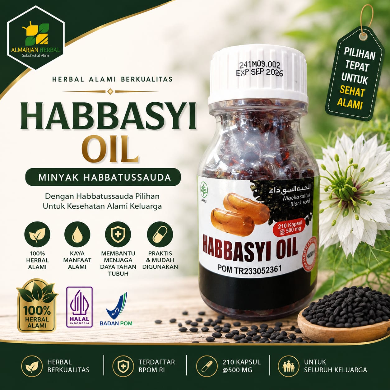 HABBASYI OIL 210 KAPSUL