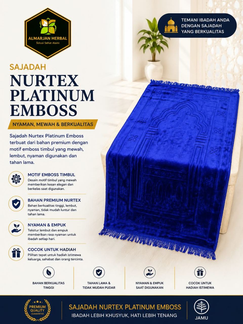 Jual SAJADAH KAIN TURKI Asli - Al Marjan