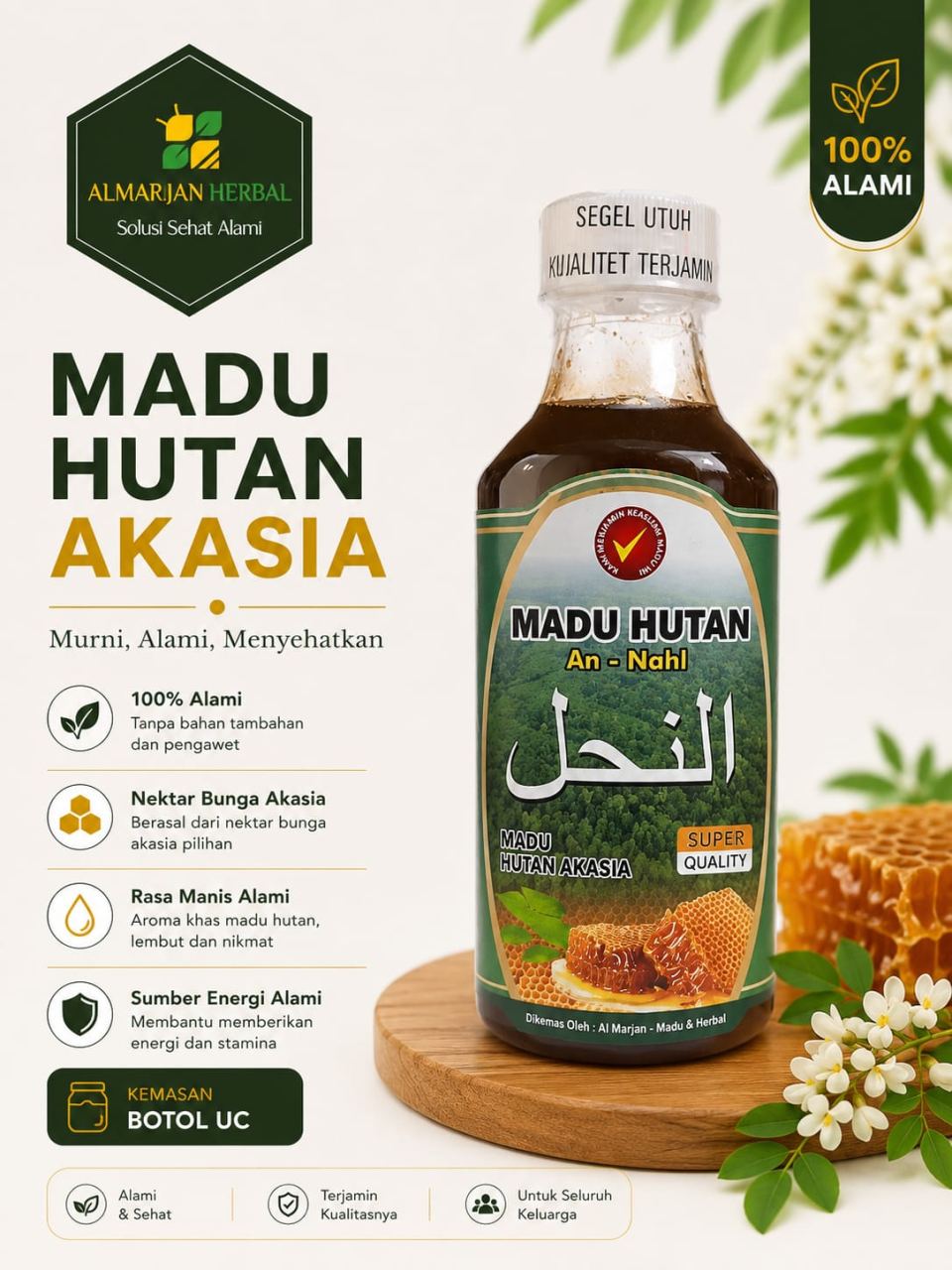 MADU AN NAHL AKASIA  BOTOL UC