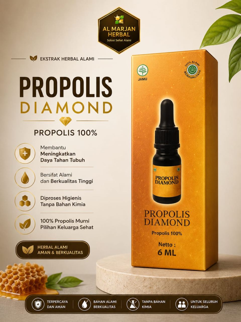Jual PROPOLIS DIAMOND 6 ML Asli - Al Marjan