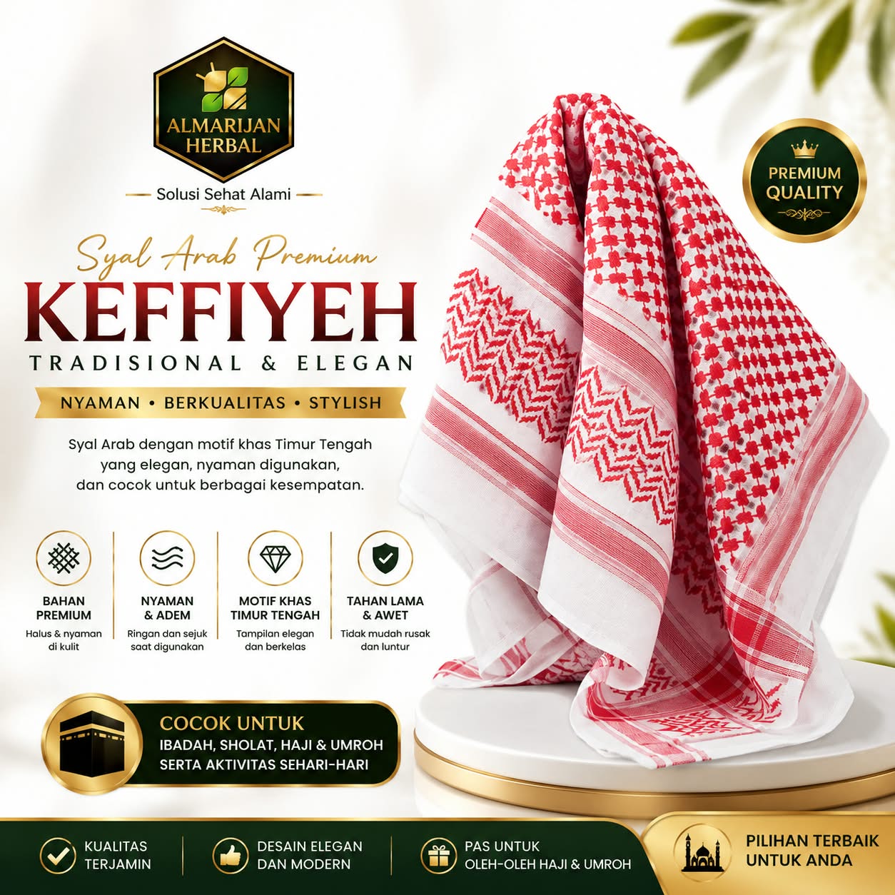 SORBAN  MERAH ALMAWADDAH